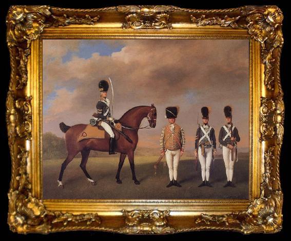 framed  George Stubbs Soldiers of the 10th Light Dragoons, ta009-2